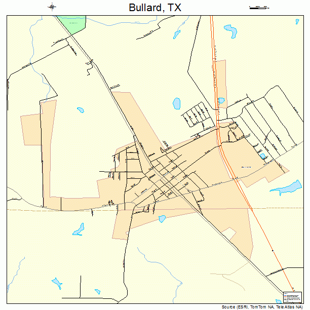 Bullard, TX street map