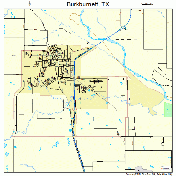 Burkburnett, TX street map