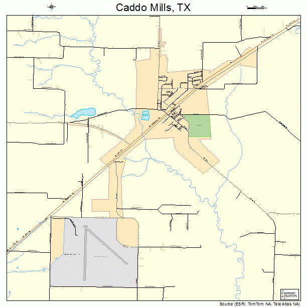 Caddo Mills, TX street map