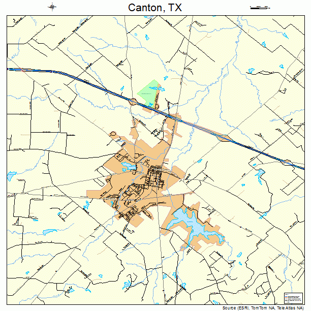 Canton, TX street map