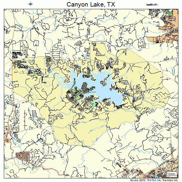 Canyon Lake, TX street map