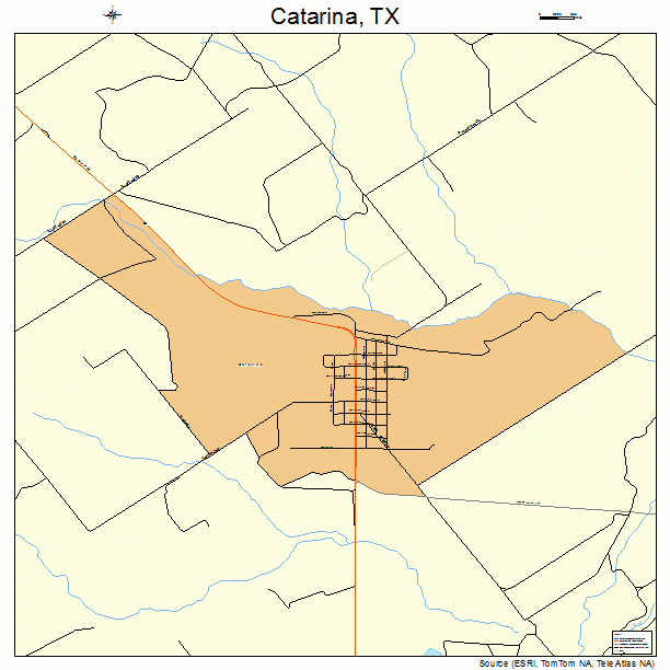Catarina, TX street map