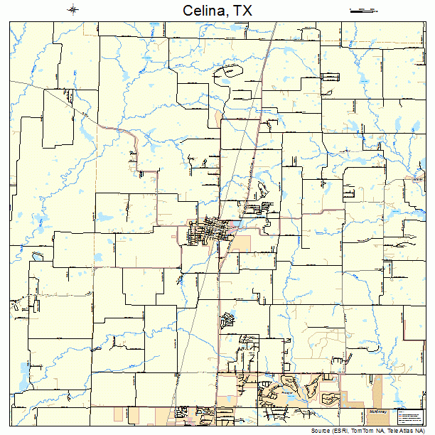 Celina, TX street map