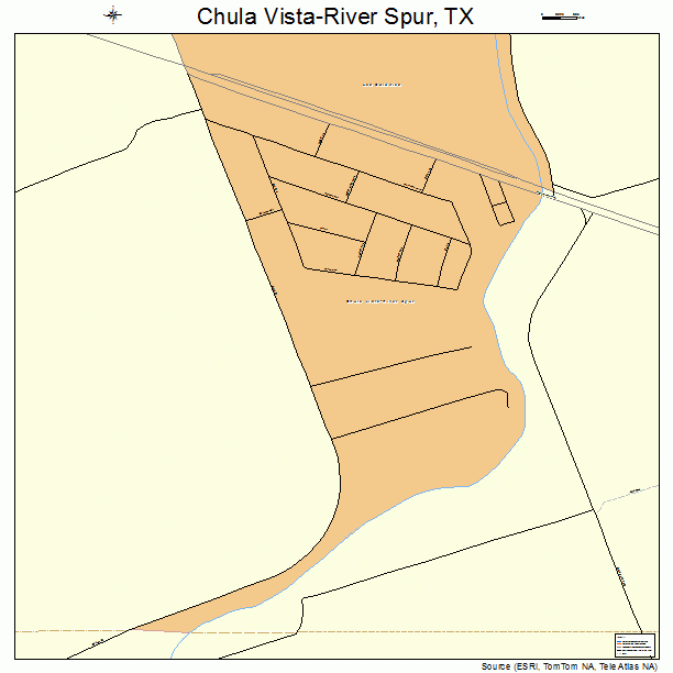 Chula Vista-River Spur, TX street map