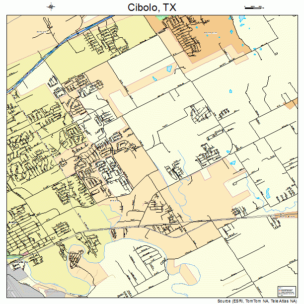 Cibolo, TX street map