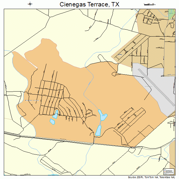 Cienegas Terrace, TX street map