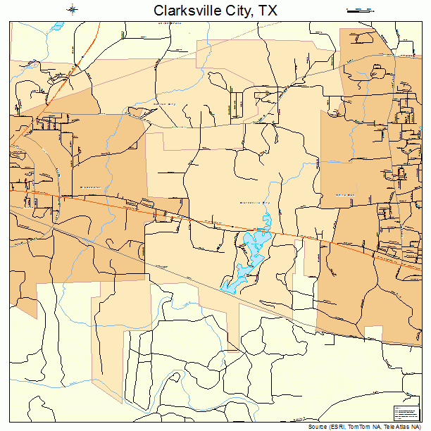 Clarksville City, TX street map