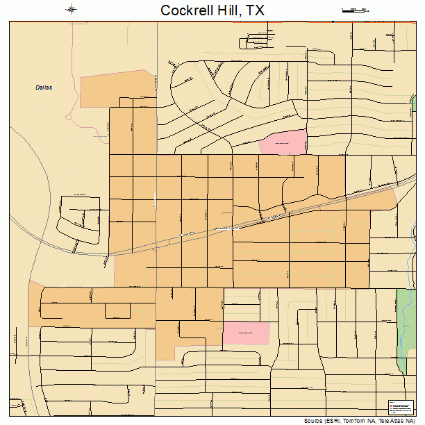 Cockrell Hill, TX street map
