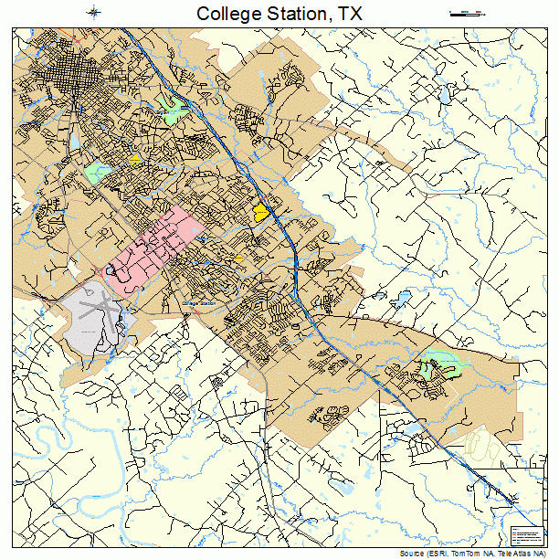 College Station, TX street map