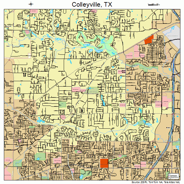 Colleyville, TX street map