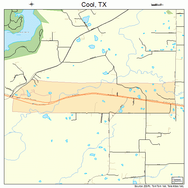 Cool, TX street map