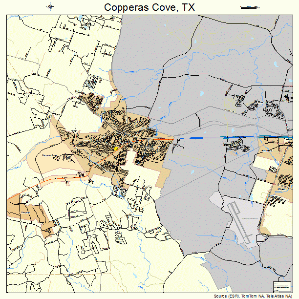 Copperas Cove, TX street map