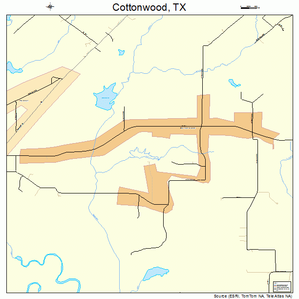 Cottonwood, TX street map