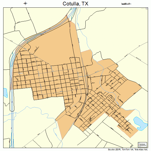 Cotulla, TX street map