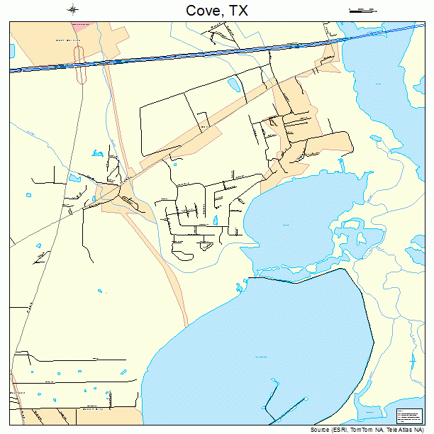 Cove, TX street map