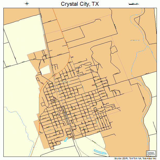 Crystal City, TX street map