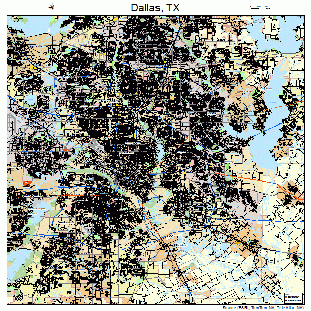 Dallas, TX street map