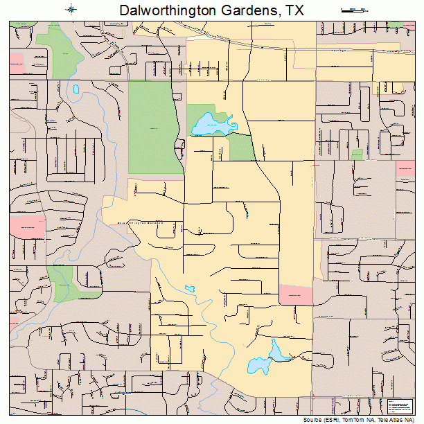 Dalworthington Gardens, TX street map