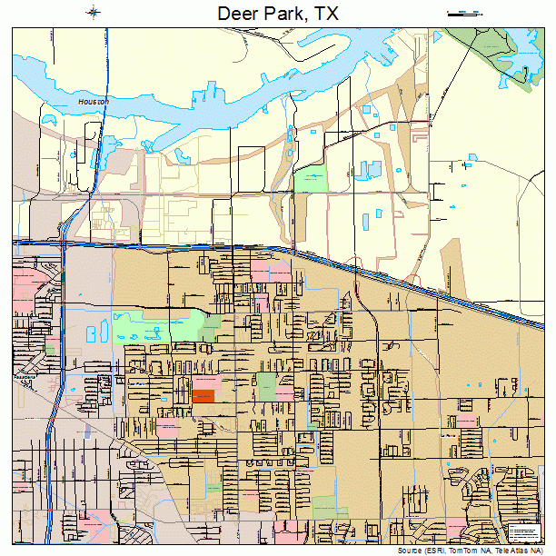 Deer Park, TX street map