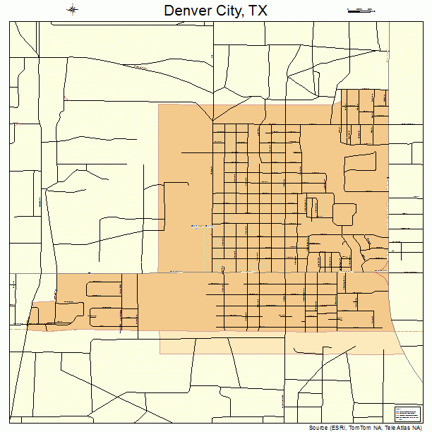 Denver City, TX street map