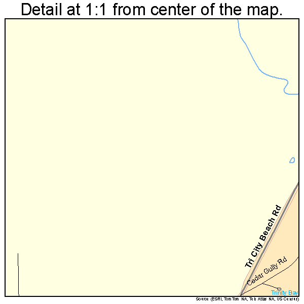 Beach City, Texas road map detail