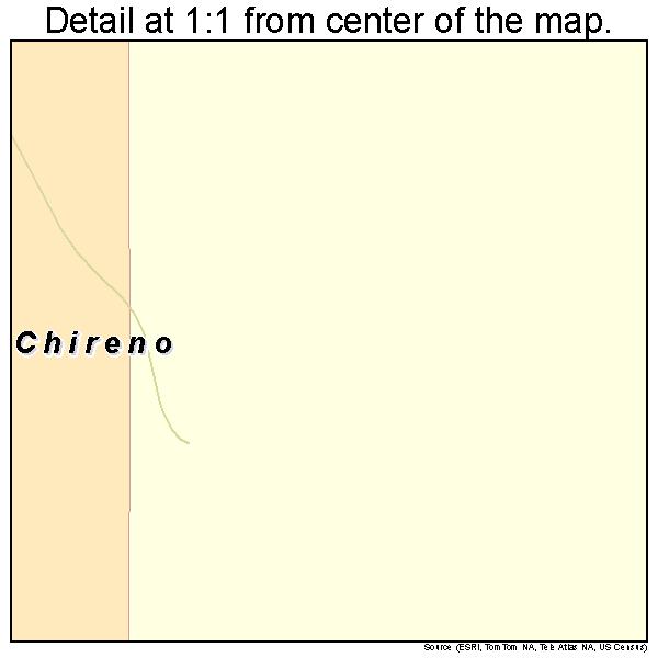 Chireno, Texas road map detail