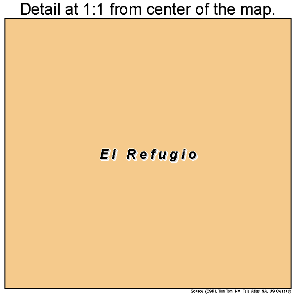El Refugio, Texas road map detail