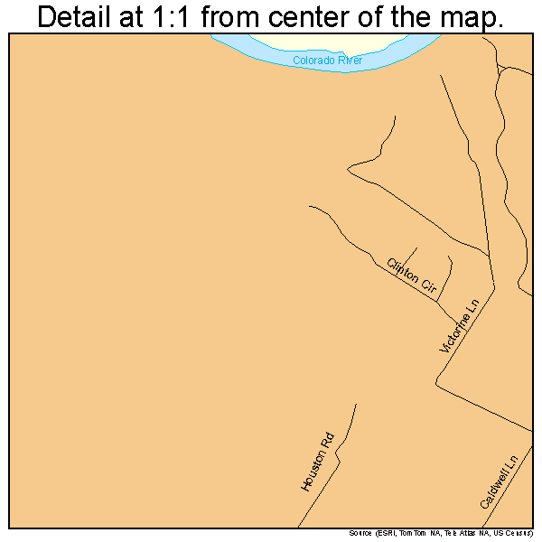 Garfield, Texas road map detail