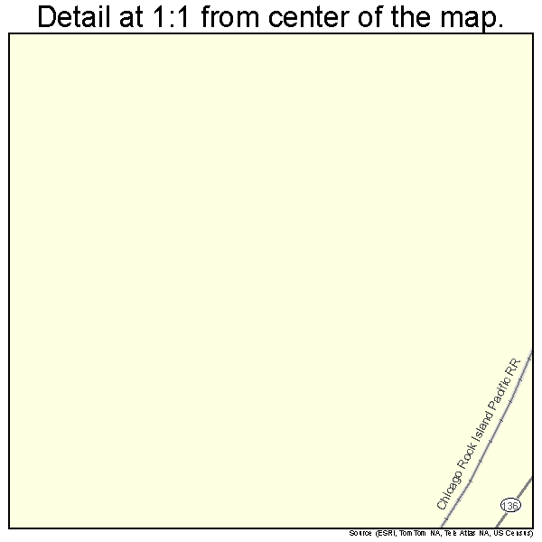 Gruver, Texas road map detail