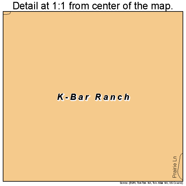 K Bar Ranch Texas Street Map