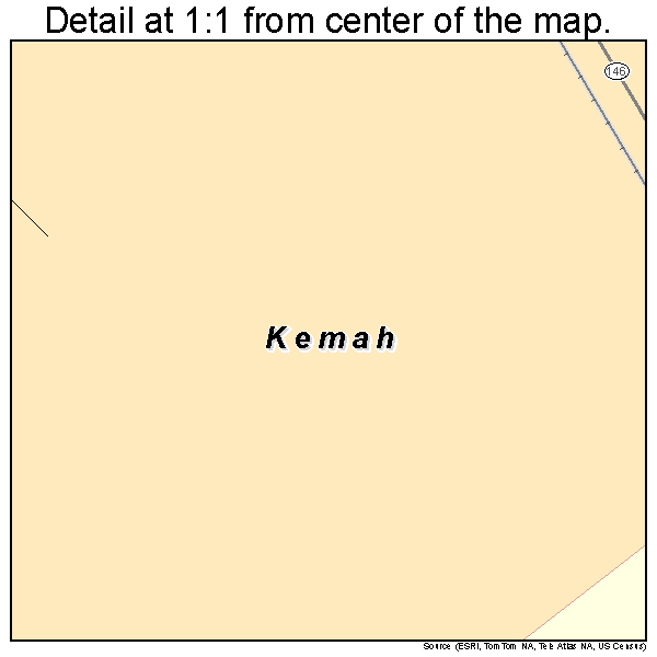 Kemah, Texas road map detail
