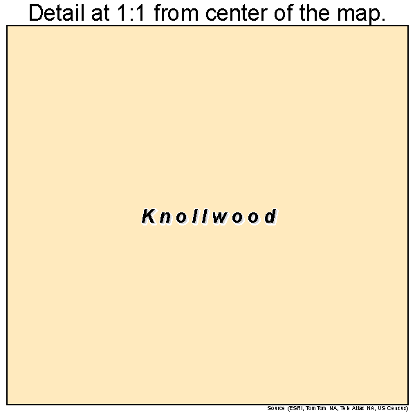 Knollwood, Texas road map detail
