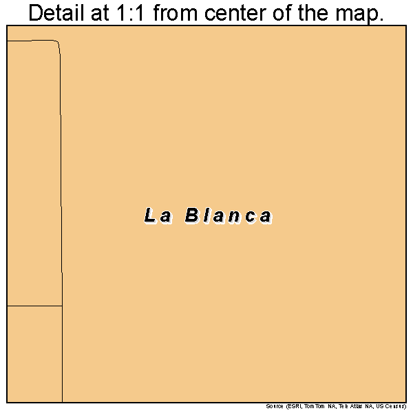 La Blanca, Texas road map detail