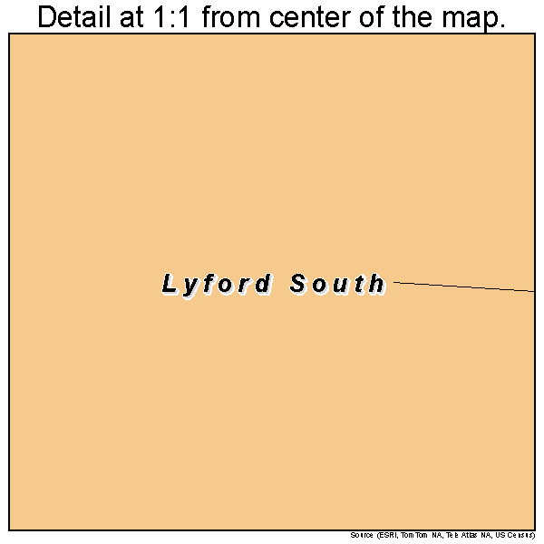 Lyford South, Texas road map detail