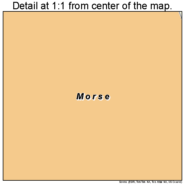 Morse, Texas road map detail
