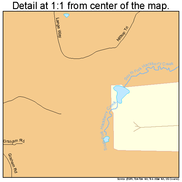 New Fairview, Texas road map detail