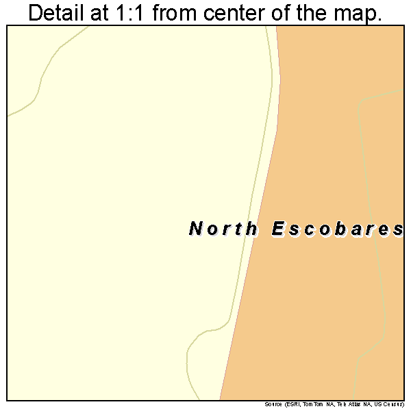 North Escobares, Texas road map detail