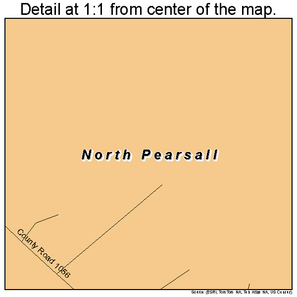North Pearsall, Texas road map detail