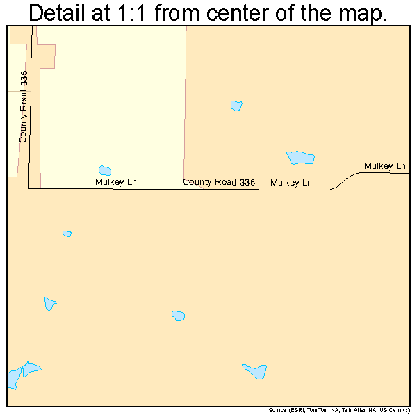 Northlake, Texas road map detail