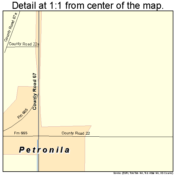 Petronila, Texas road map detail