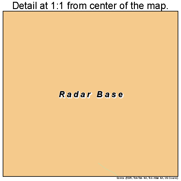 Radar Base, Texas road map detail