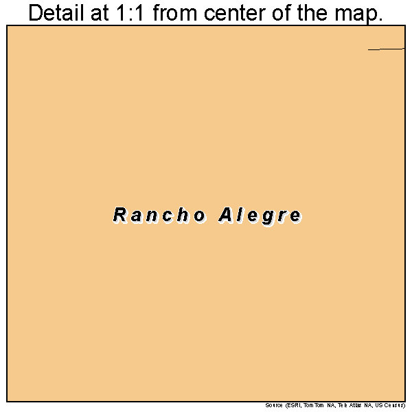 Rancho Alegre, Texas road map detail
