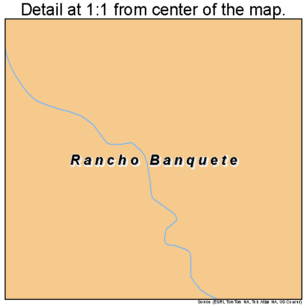 Rancho Banquete, Texas road map detail