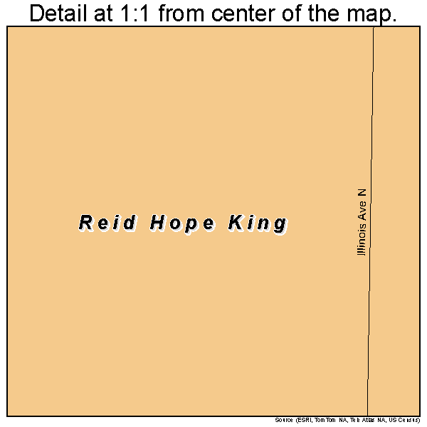 Reid Hope King, Texas road map detail