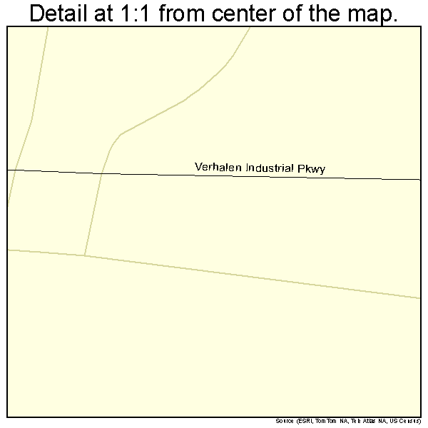 Scottsville, Texas road map detail