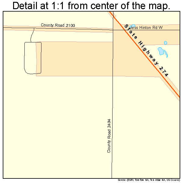 Seven Points, Texas road map detail