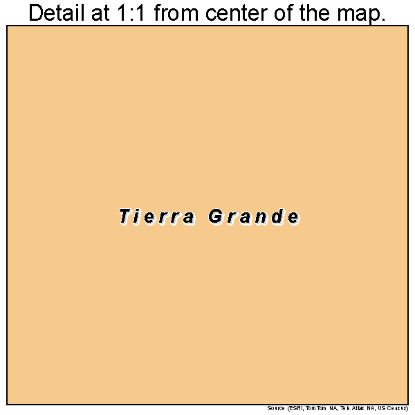 Tierra Grande, Texas road map detail