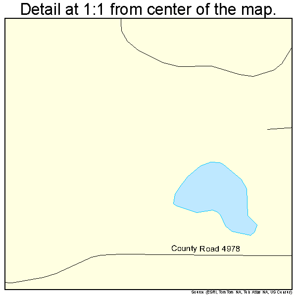 Tira, Texas road map detail