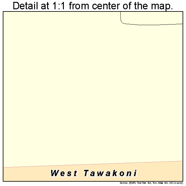 West Tawakoni, Texas road map detail