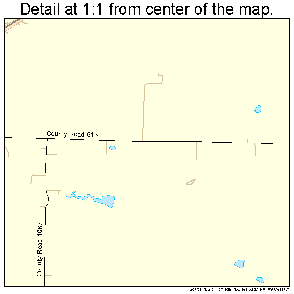 Westminster, Texas road map detail